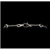 Image 3 : 0.30 ctw Ruby and Diamond Bracelet - 14KT White Gold