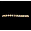 Image 1 : 3.20 ctw Diamond Bracelet - 14KT Tri Color Gold