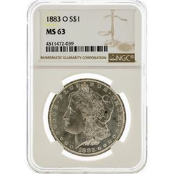 1883-O NGC MS63 Morgan Silver Dollar