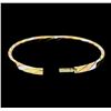 Image 3 : 14KT Tri Color Gold Twisted Metal Bangle Bracelet