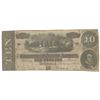 Image 1 : 1864 $10 The Confederate States of America Note T-68 CC