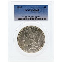 1887 PCGS MS63 Morgan Silver Dollar