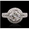 Image 2 : 18KT White Gold 2.52 ctw Diamond Ring