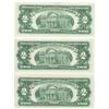 Image 2 : 1963 $2 Uncirculated Red Seal Bill Lot of 3