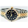 Image 2 : Rolex Two-Tone Diamond and Sapphire DateJust Men's Watch