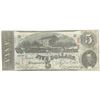 Image 1 : 1863 $5 The Confederate States of America Note T-60 CC