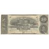 Image 1 : 1863 $10 The Confederate States of America Note T-59 CC