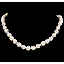 Pearl and Diamond Necklace