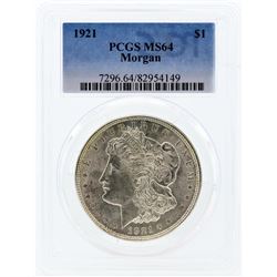 1921 PCGS MS64 Morgan Silver Dollar