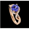 Image 4 : 1.54 ctw Tanzanite and Diamond Ring