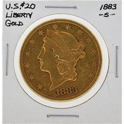 1883S $20 Liberty Gold Coin