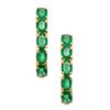 Image 1 : 1.57 ctw Emerald Earrings - 14KT Yellow Gold