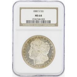 1880-S MS64 NGC Morgan Silver Dollar