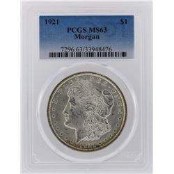 1921 PCGS MS63 Morgan Silver Dollar