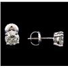 Image 2 : 1.25 ctw Diamond Stud Earrings - 14KT White Gold