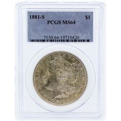 1881-S PCGS MS64 Morgan Silver Dollar