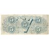 Image 2 : 1863 $5 The Confederate States of America Note T-60 CC