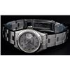 Image 2 : Rolex SS Slate Grey Roman With Square Track Oyster Band DateJust Ladies Watch