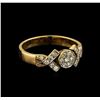Image 1 : 0.25 ctw Diamond Ring - 18KT Rose Gold