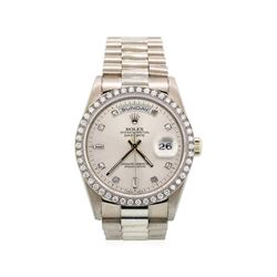 Gents Rolex 18KT White Gold President Daydate Watch