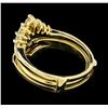 Image 3 : 0.70 ctw Diamond Ring And Ring Guard - 14KT White And Yellow Gold