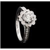 Image 4 : 0.87 ctw Diamond Ring - 14KT White Gold