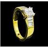 Image 4 : 0.87 ctw Diamond Ring - 18KT Yellow Gold