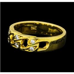 0.10 ctw Diamond Ring - 18KT Yellow Gold