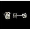 Image 2 : 14KT White Gold 1.33 ctw Diamond Stud Earrings
