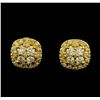 1.05 ctw Diamond Earrings - 14KT Yellow Gold