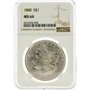 Image 1 : 1888 NGC MS64 Morgan Silver Dollar