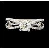 Image 2 : 1.25 ctw Diamond Ring - 18KT White Gold