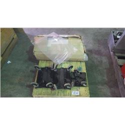 Pallet with 3 car movers and large HD 24 inch x 12inch plastic sample bags