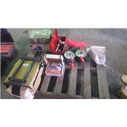 Pallet of electronic survey equipment