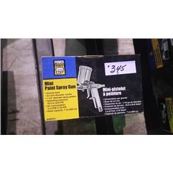 Two new unused pneumatic Power Fist mini paint spray guns