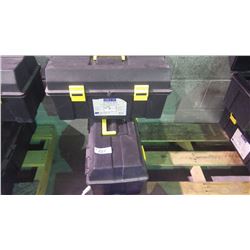Two new unused 19" toolboxes with lift out tray