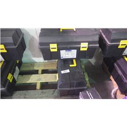 Two new unused 19" toolboxes with lift out tray