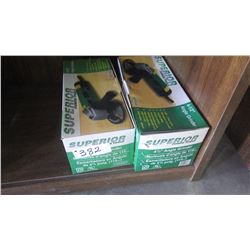 Two new unused Superior power tools 4 1/2" angle grinders.