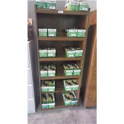 Wood look shelving unit