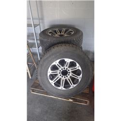 Four P225/70R/17 Goodyear Nordic tires with rims. Approx 80% tread wear left. Fit Ford F150 and Toyo