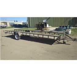 Custom utility trailer 20'L x 52" wide. Haul anything long or short. Rebar, piping, Carpet, you name