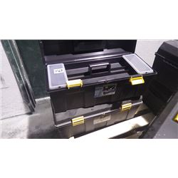 Two new unused 26" toolboxes with lift out tray with side compartments