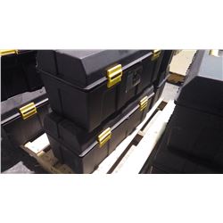 Two new unused 26" toolboxes with lift out tray with side compartments