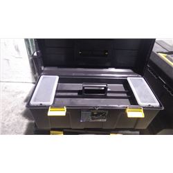 Four new unused 22"" toolboxes with lift out upper tray with side compartments