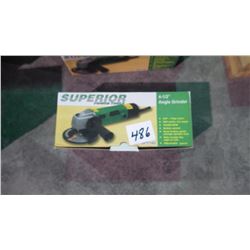 Two new unused Superior power tools 4 1/2" angle grinders.