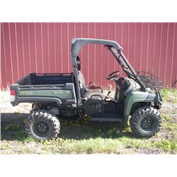2013 JD Gator XUV825i, SXS, 4x4, 825cc, windshield, roof, rear panel, hood rack, dump box, 6678 mi.,