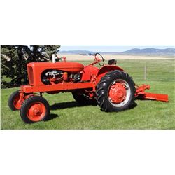 Allis-Chalmers WD45 gas tractor, wide front, 3 pt., pto, 35 hp, belt pulley, single hyd., 13.6/28 re