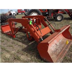 Ford 19-336 loader w/ bucket & manure fork, fits Ford 800-series tractors