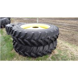 (2) Goodyear 480/80R46 tractor tire on yellow rims, brand new!