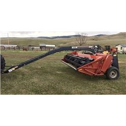 Hesston 1160 hydro-swing swather, 14', 540 pto, hyd. center pivot, rubber over steel conditioner, du